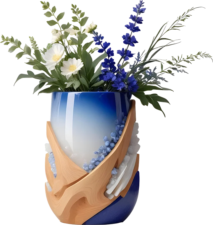 Ocean's Grace – Vase scene creator spa png product image (1)