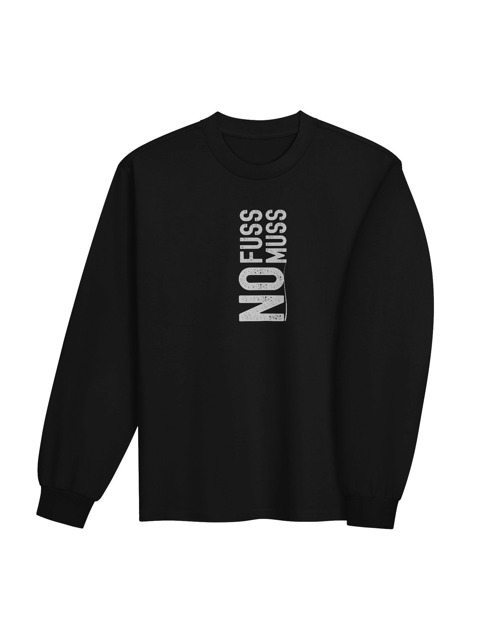 Minimalist Streetwear Long Sleeve | No Fuss No Muss Graphic | AS Colour Premium product image (4)