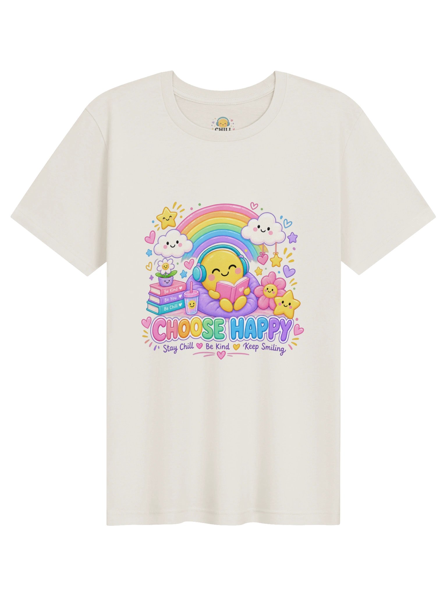 Choose Happy Kawaii Rainbow T-Shirt product image (2)