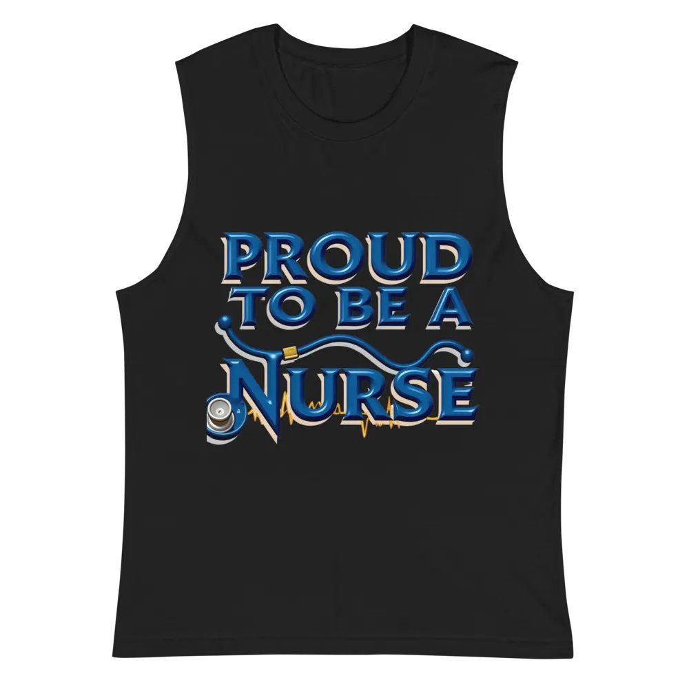 Stethoscope ECG Nurse Muscle Tank product image (3)
