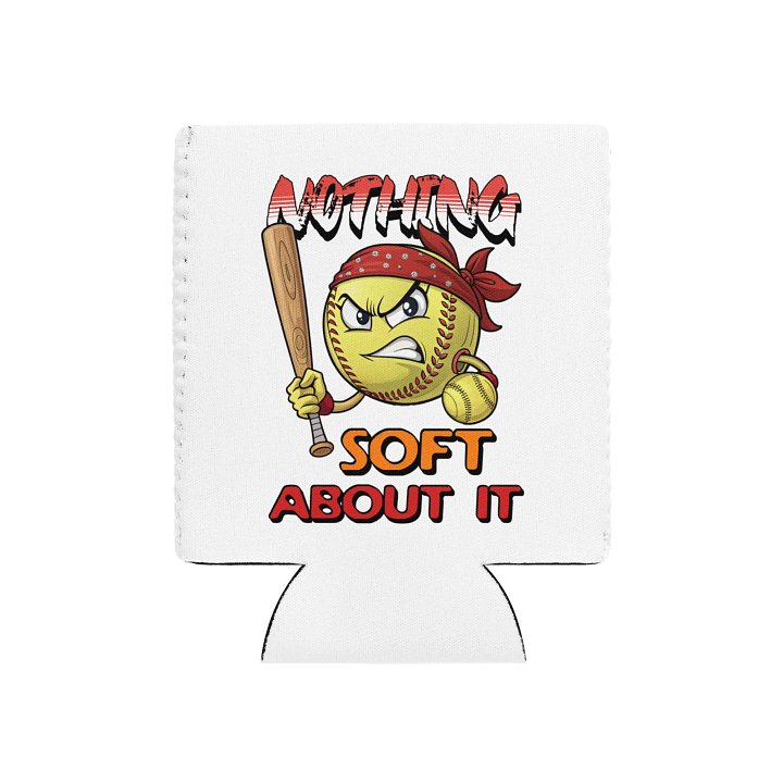 Nothing Soft About It Softball Angry Coozie product image (2)