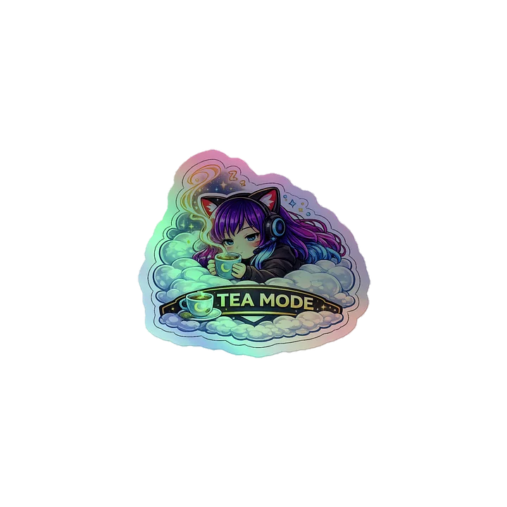 • AKC // Callie Sticker TEA MODE | Holographic | Callie Emote Badge Series product image (1)