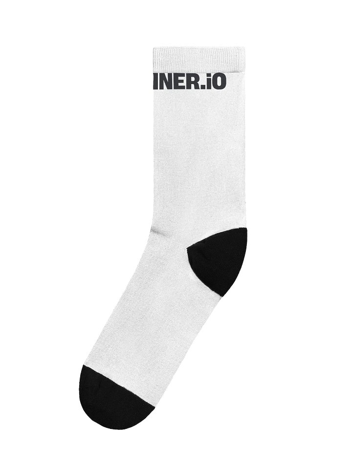 Portainer Socks - Black logo product image (1)