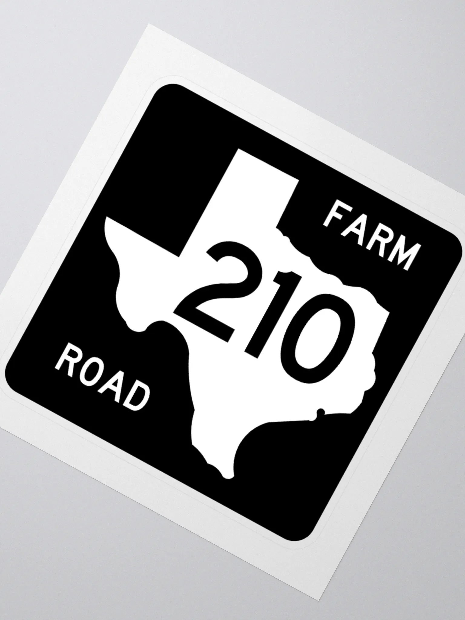 Texas Farm Road Sign FM 210 Sticker product image (2)