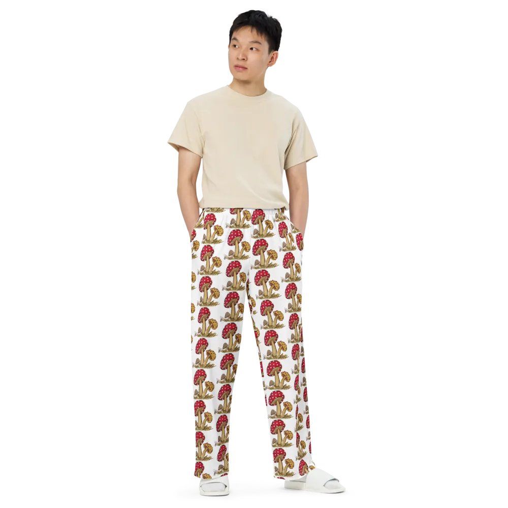 Magic Mushroom Unisex Wide-Leg Pants product image (3)