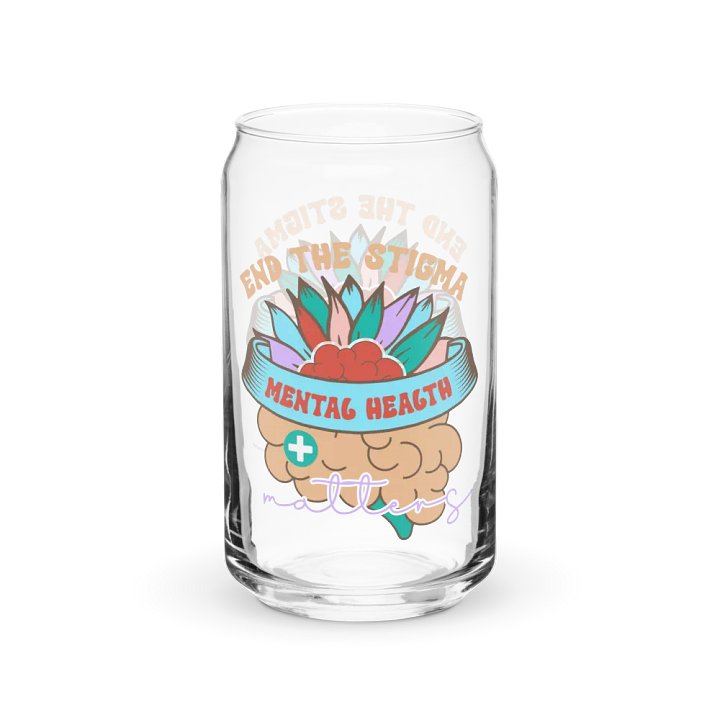 End The Stigma - Can-Shaped Glass product image (1)