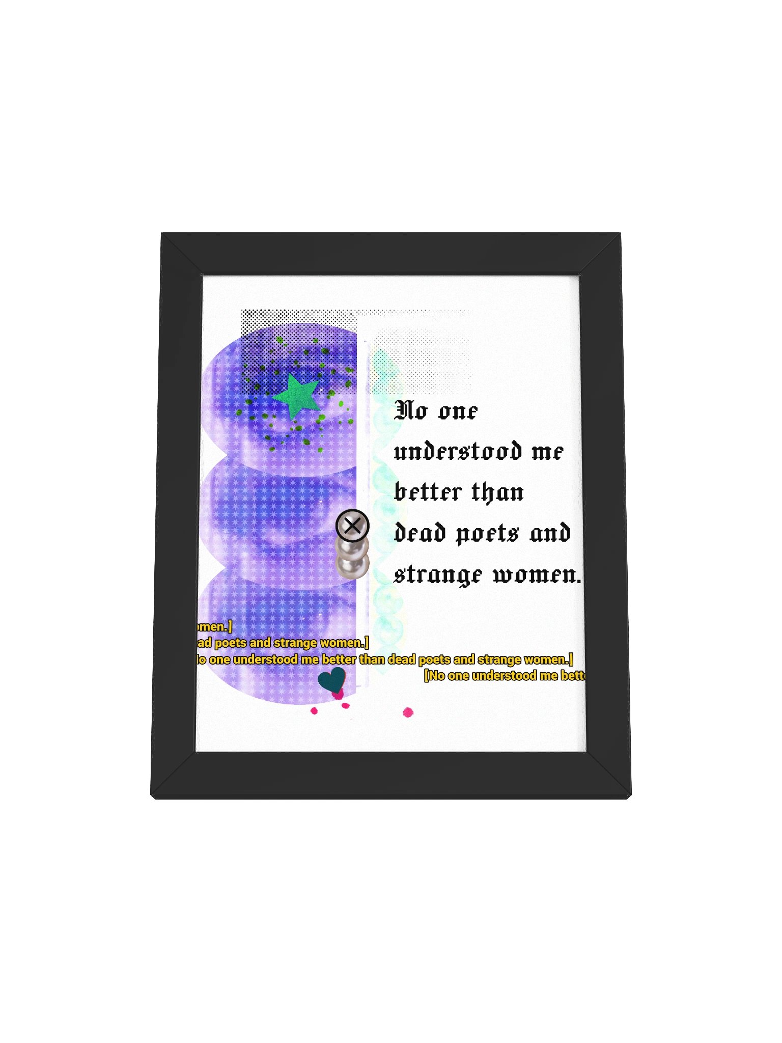 Dead Poets & Strange Women Framed Art Print product image (7)