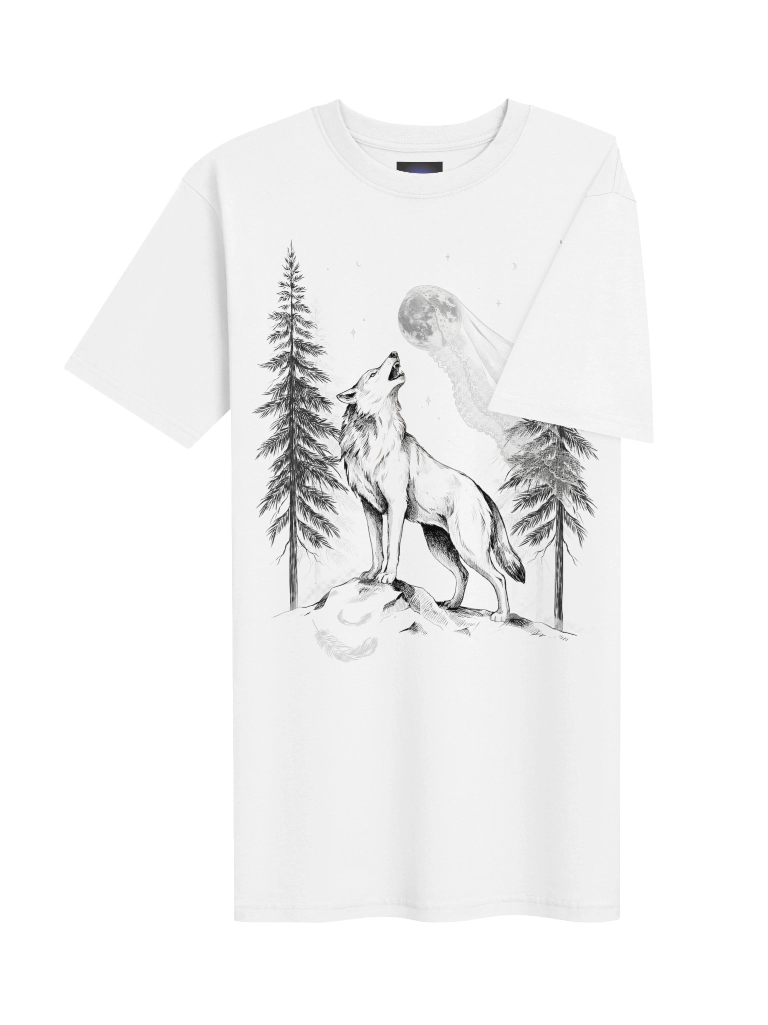 The Nocturnal Howl // Veiled Moon Heavyweight Tee product image (6)