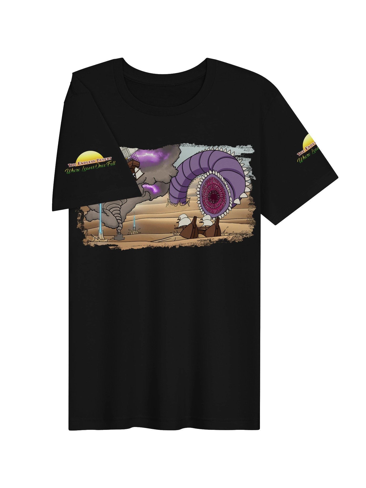 Soft Unisex Endless Desert T-Shirt (Sleeves, Front, Back) - Bella+Canvas product image (3)
