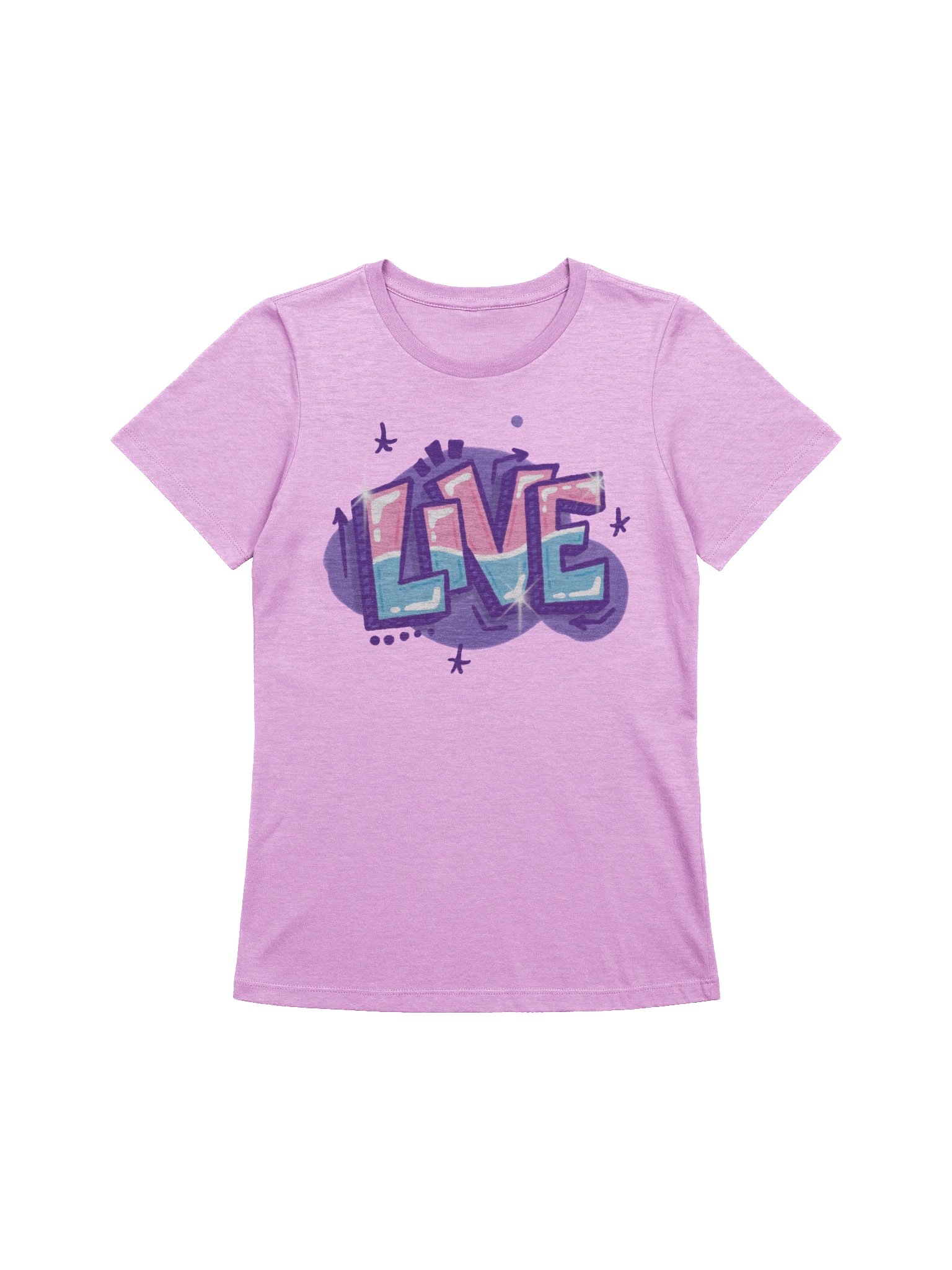 "LIVE" - Kawaiifiti Style - Women's Relaxed-fit T-Shirt (Light) product image (4)