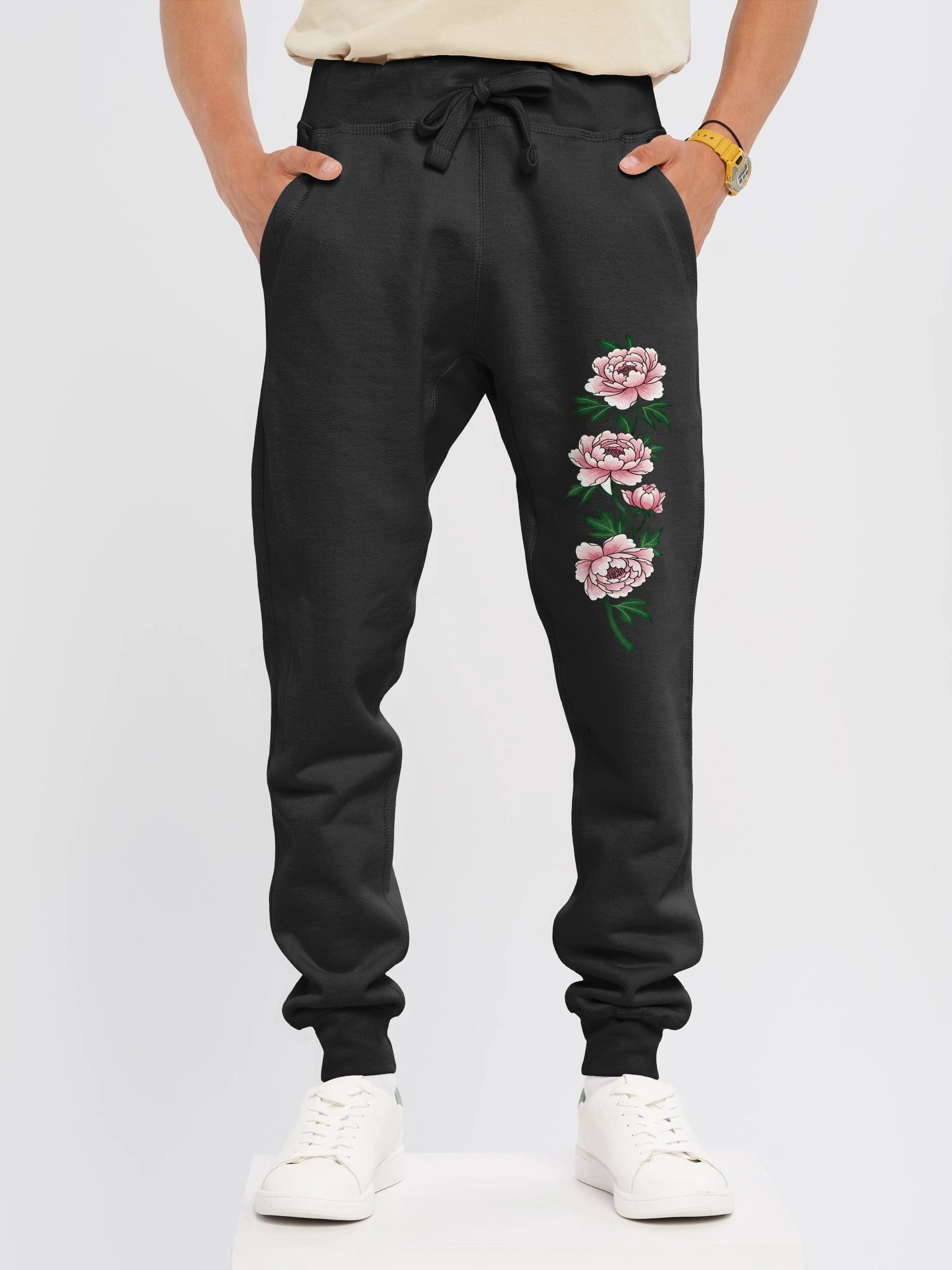 Blushing Peony Floral Joggers product image (8)