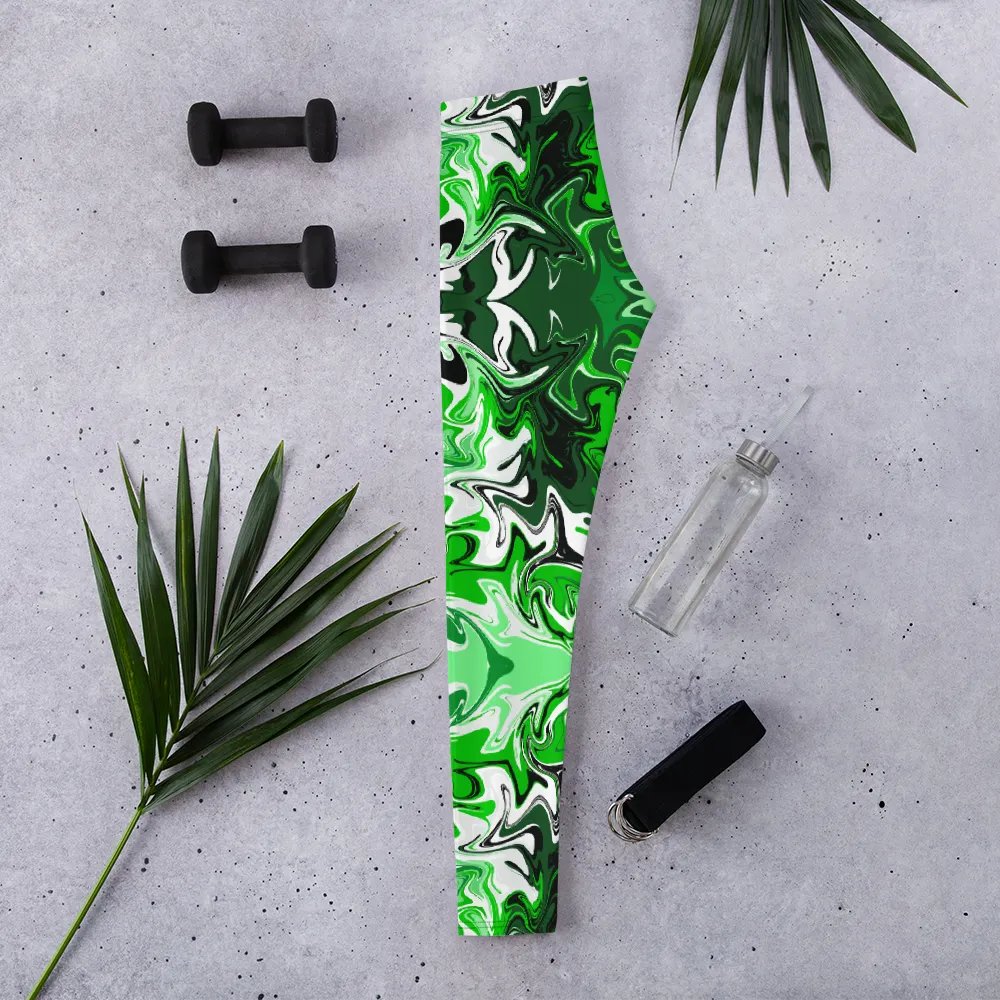 Green Swirl Leggings product image (4)