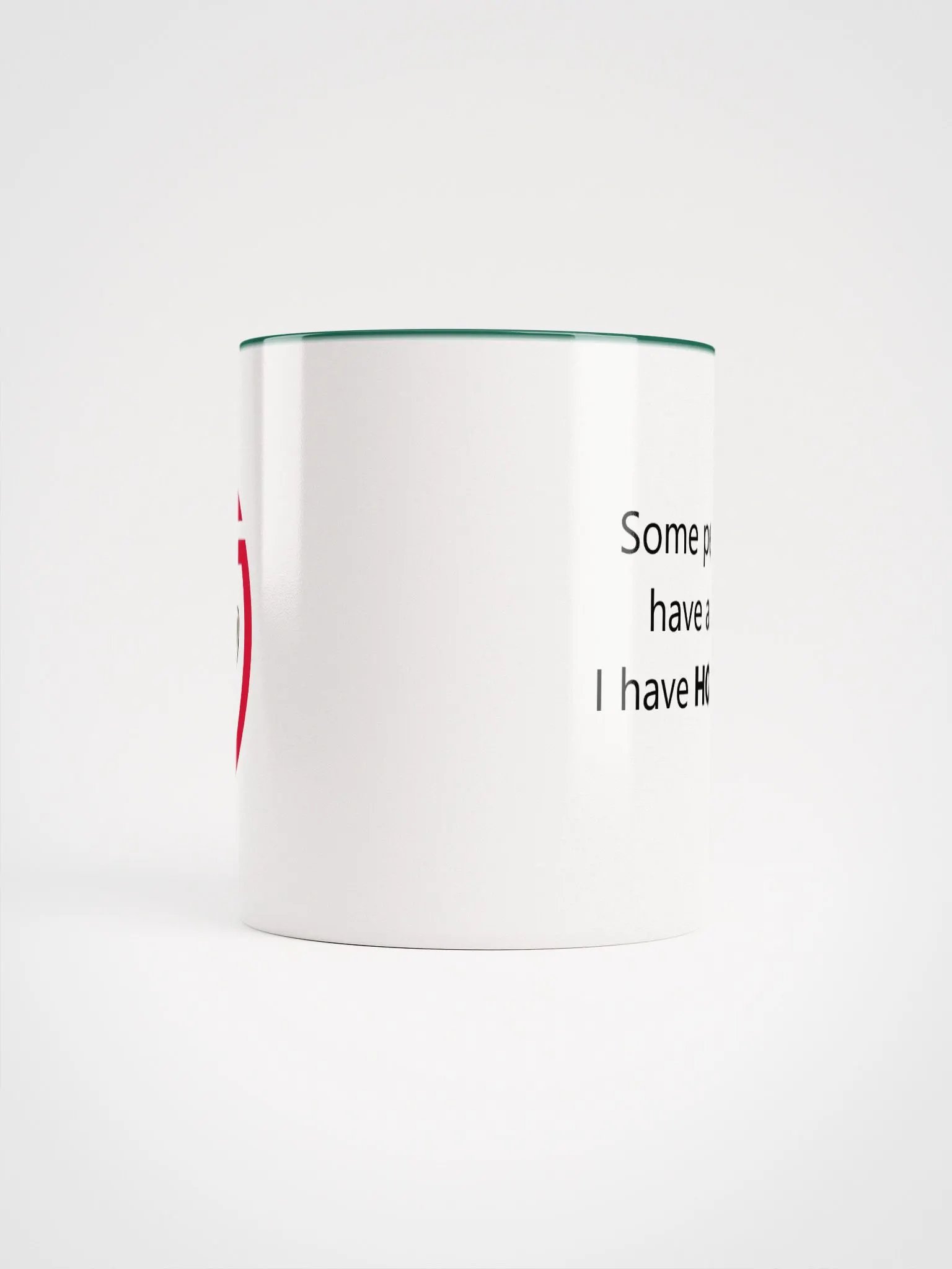 Red logo hockey life mug product image (5)