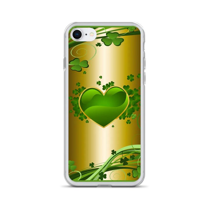 Shamrock Love Clear iPhone Case product image (24)