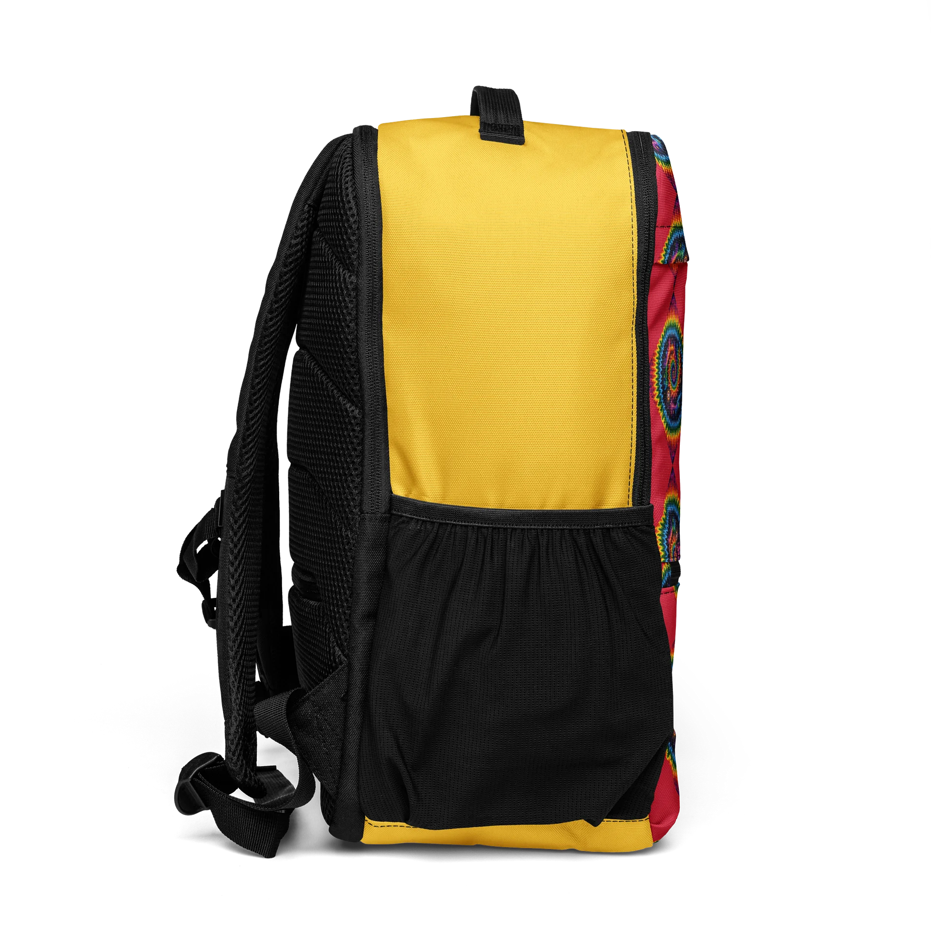 Rainbow Spiral Grid Utility Backpack product image (6)