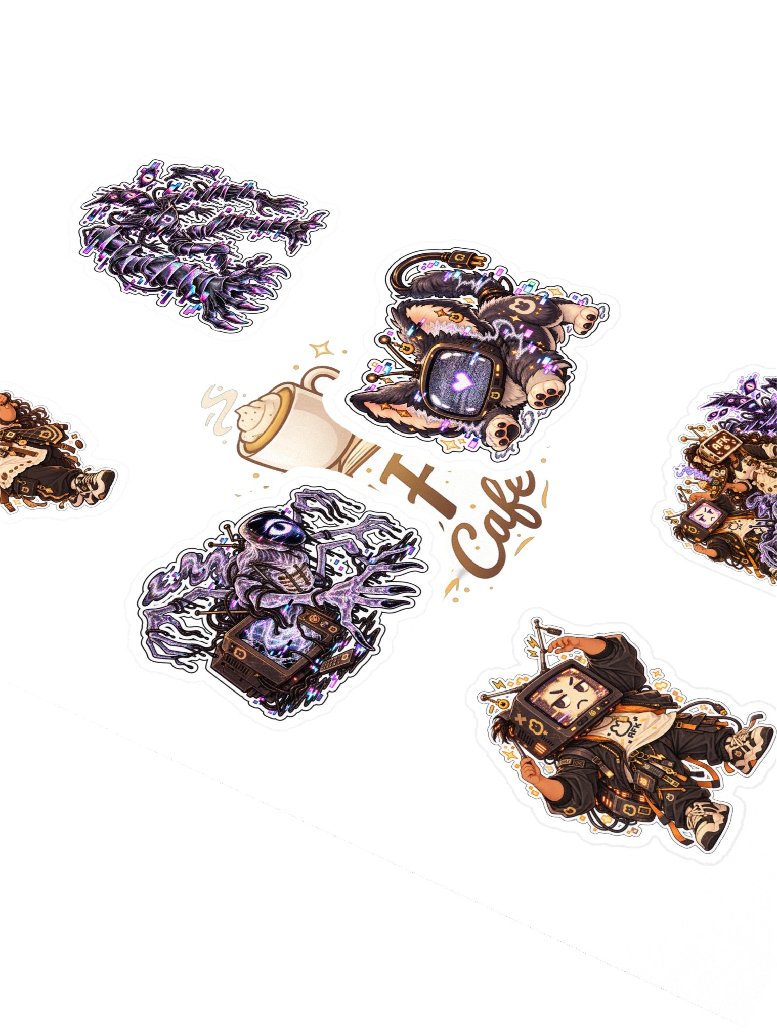 Pop Rock Poltergeists: Static Entities — 6 Sticker Pack product image (2)