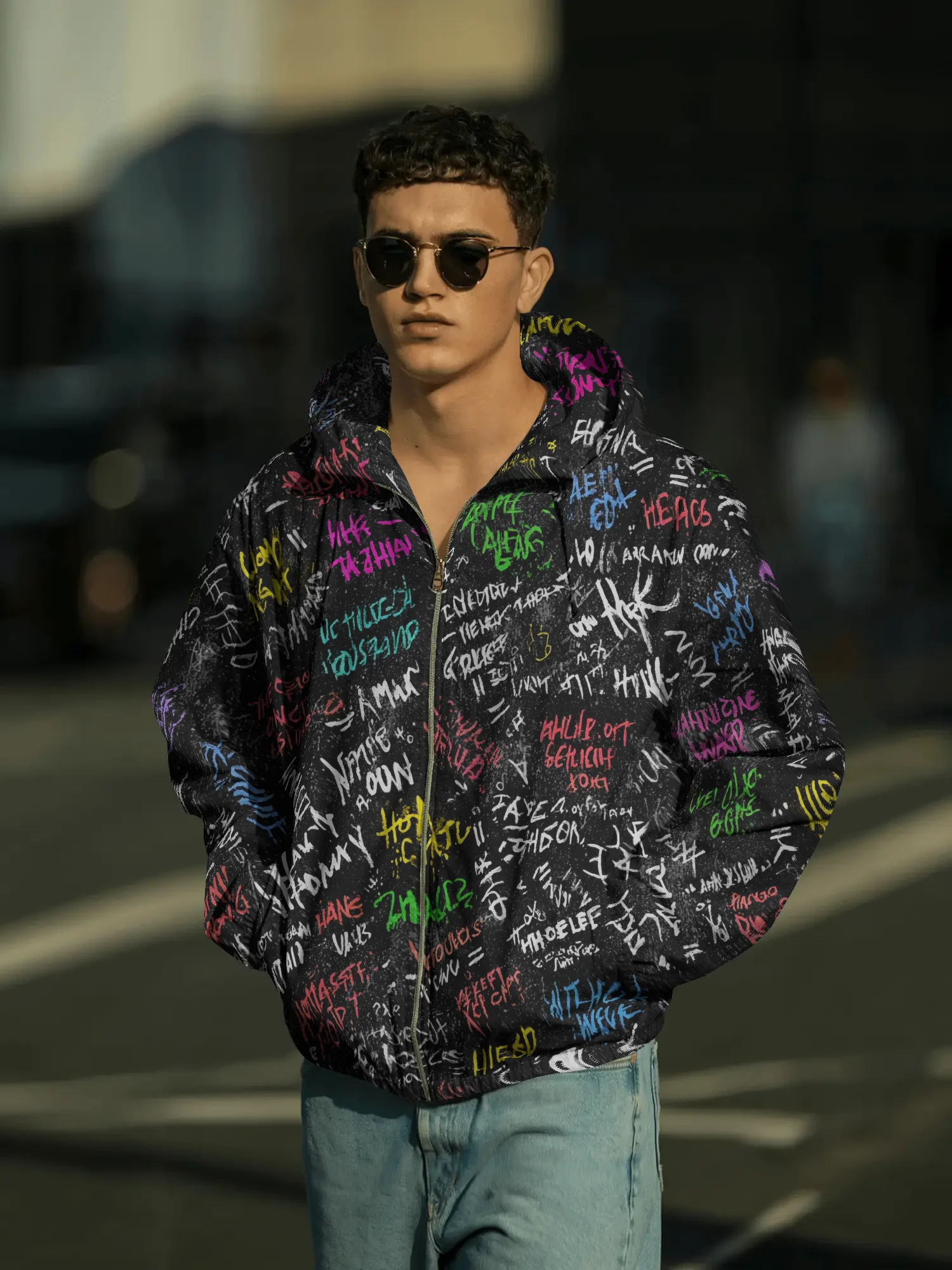 PSYCHO – Thought Loop – All-Over Windbreaker product image (1)