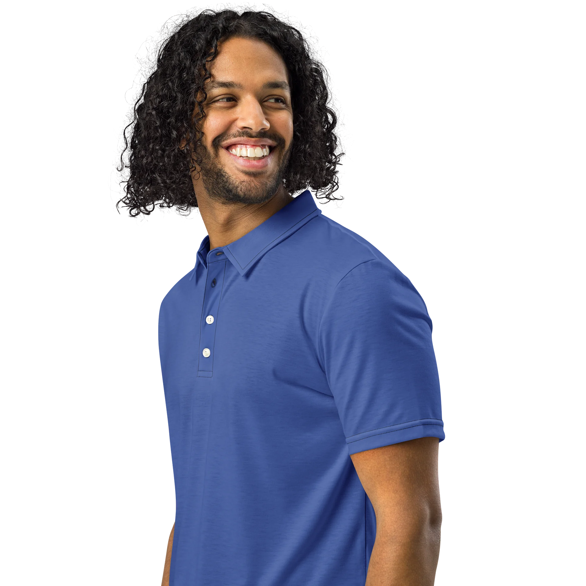 Classic Blue Slim Fit Polo Shirt product image (2)