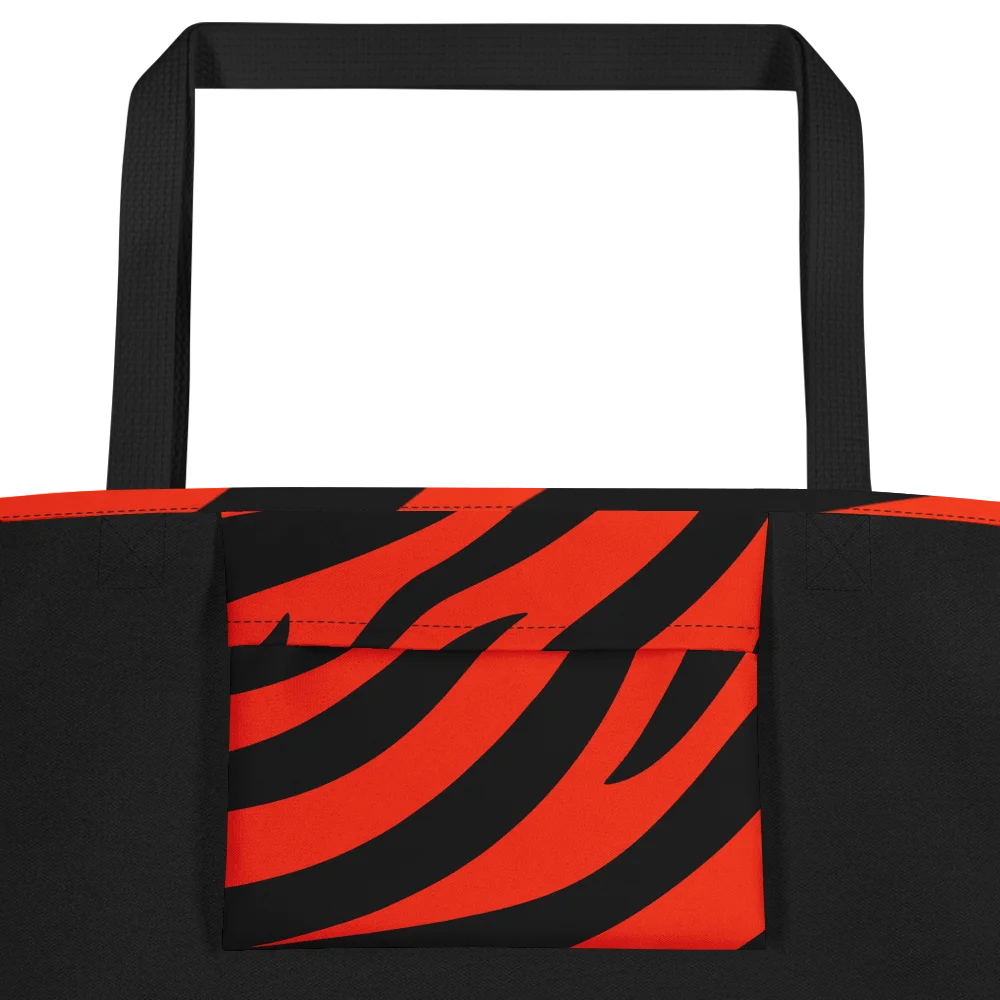 Tiger Print Tote Bag – Orange Black product image (2)