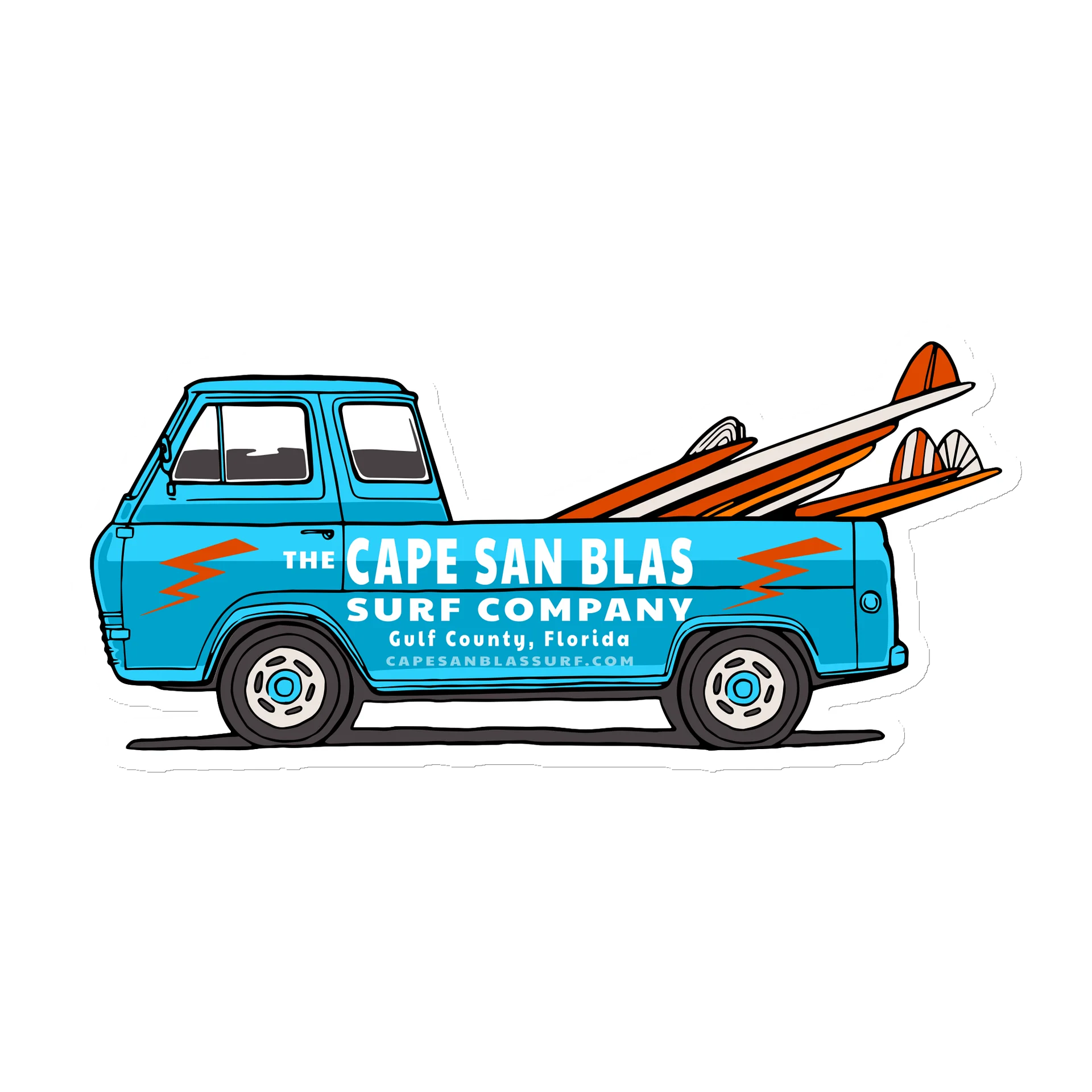 Surf Wagon Die-Cut Magnet product image (2)