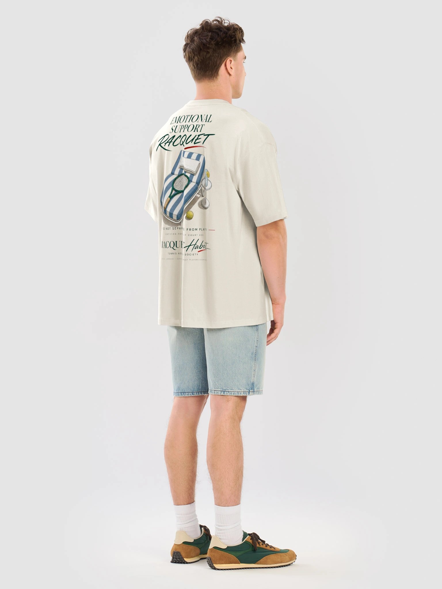 Emotional Support Racquet Oversized Tee product image (8)
