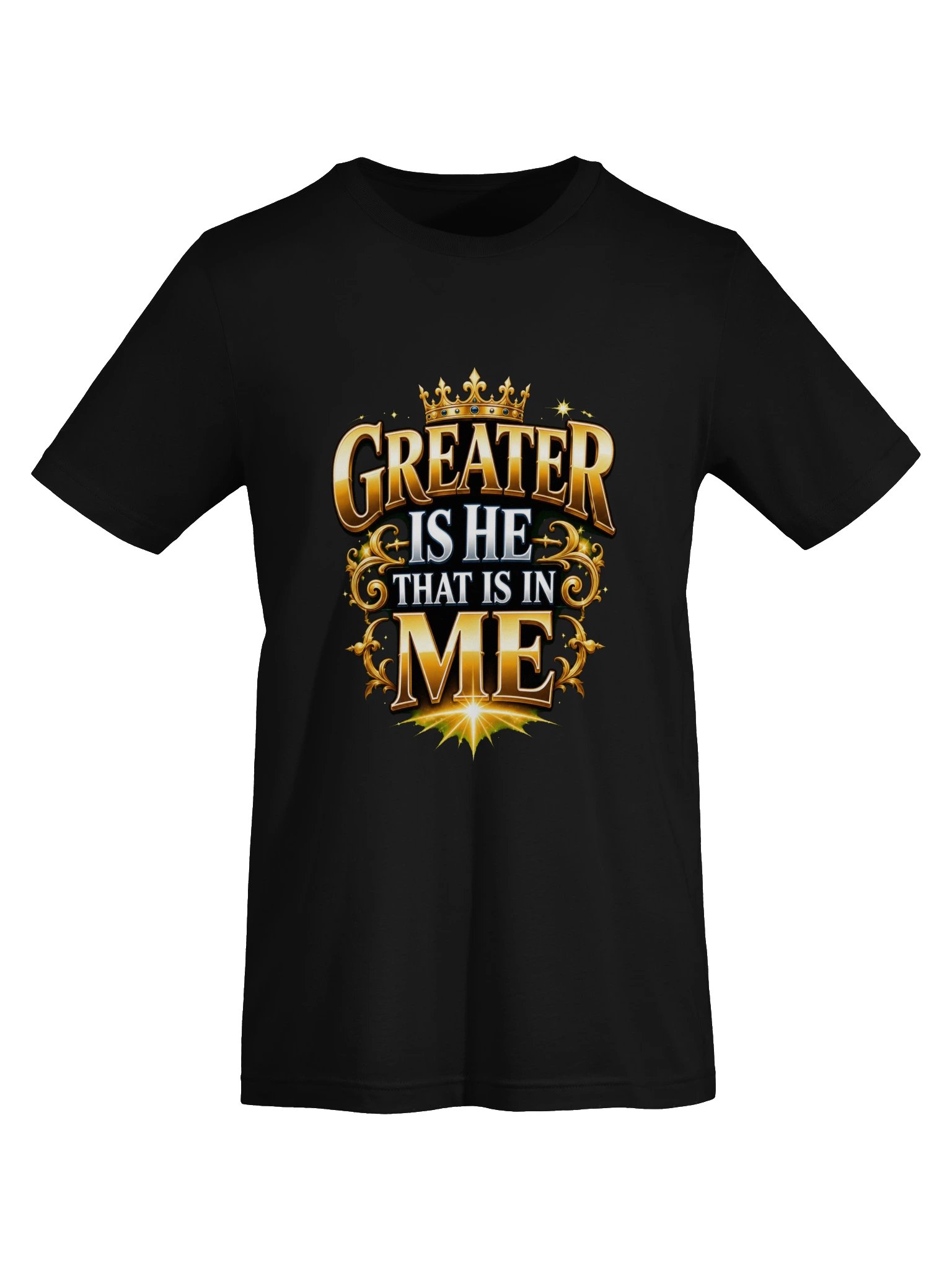 Greater Is He Front-and-Back Tee product image (33)