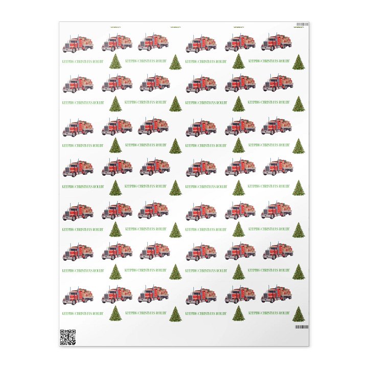 Keeping Christmas Rollin’ wrapping paper product image (1)