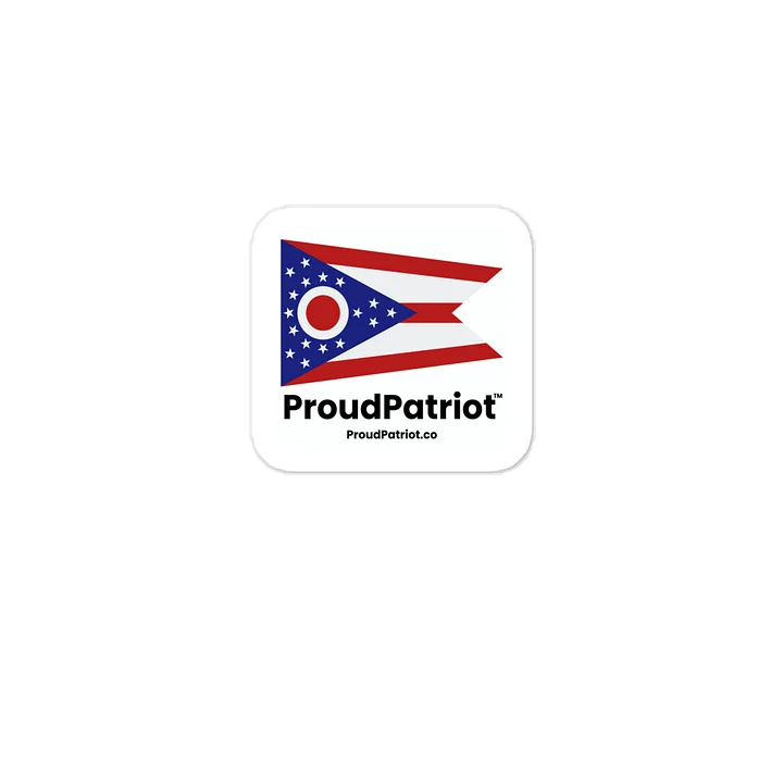 Ohio State Flag Vinyl Sticker product image (1)