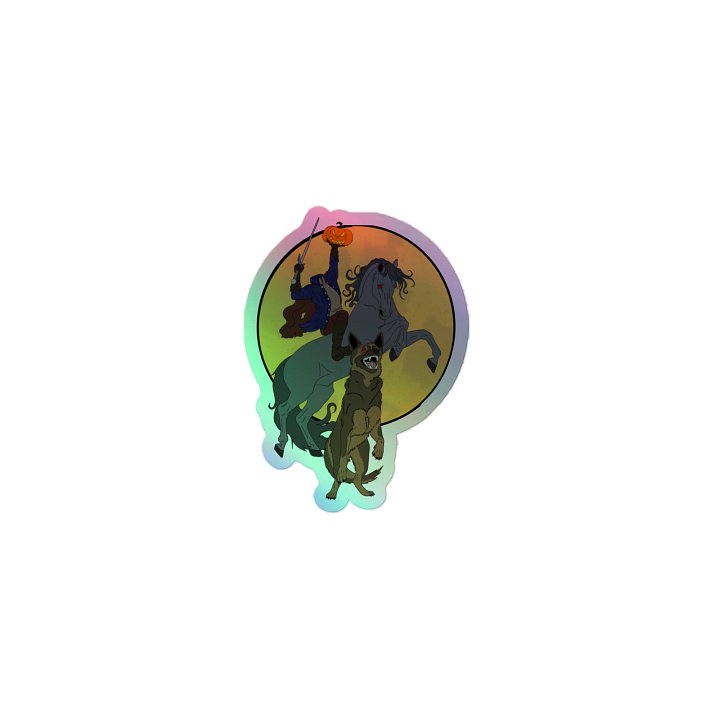 The Horseman Brought Backup Holo Vinyl Sticker product image (1)