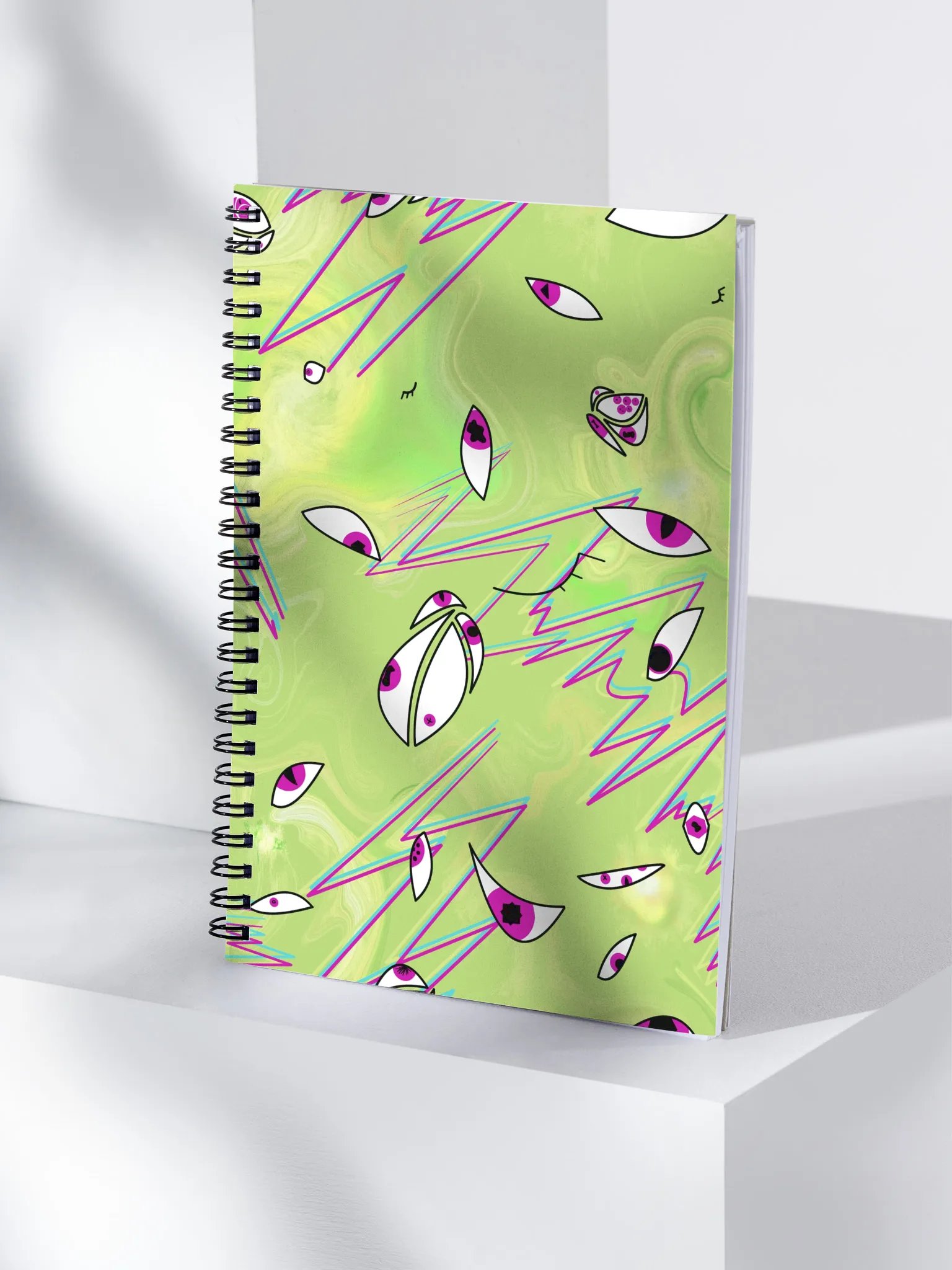 Eyes and Lightning Magic Softcover Notebook product image (4)