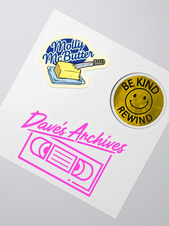 Dave’s Archives Sticker Set of Pure Retro Delight product image (4)