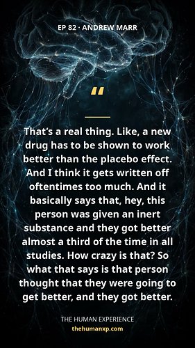 A new drug has to prove it works better than the placebo effect.

Andrew Marr explains why he thinks the placebo effect gets ...