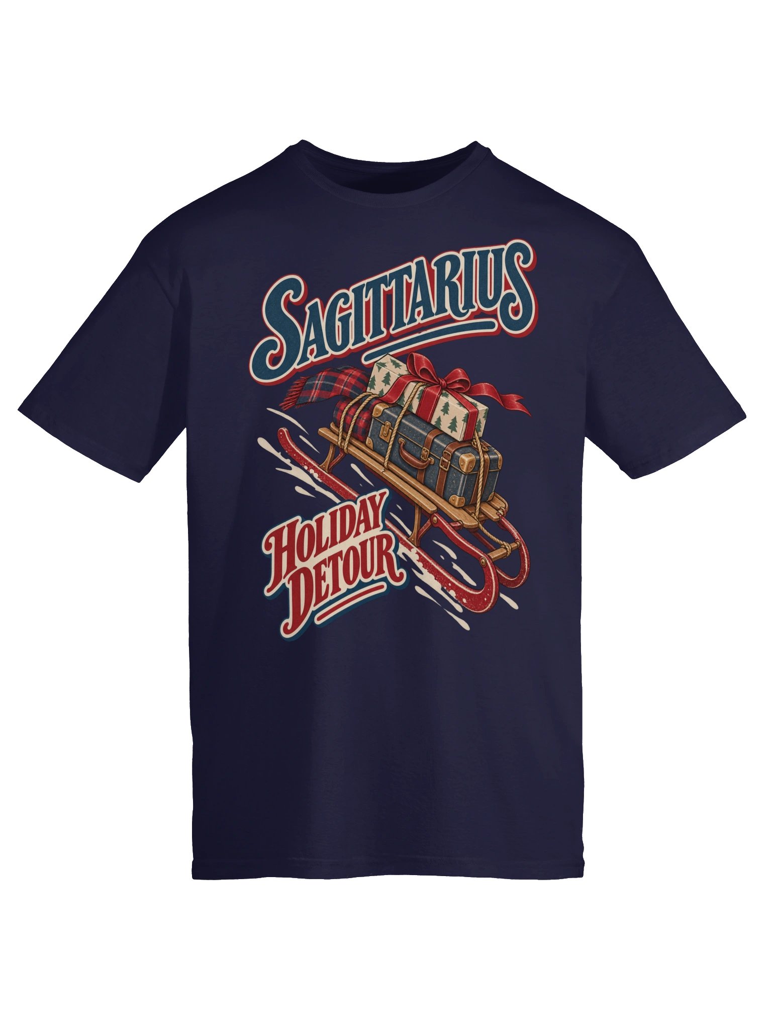 Sagittarius Holiday Detour Christmas T-Shirt product image (5)