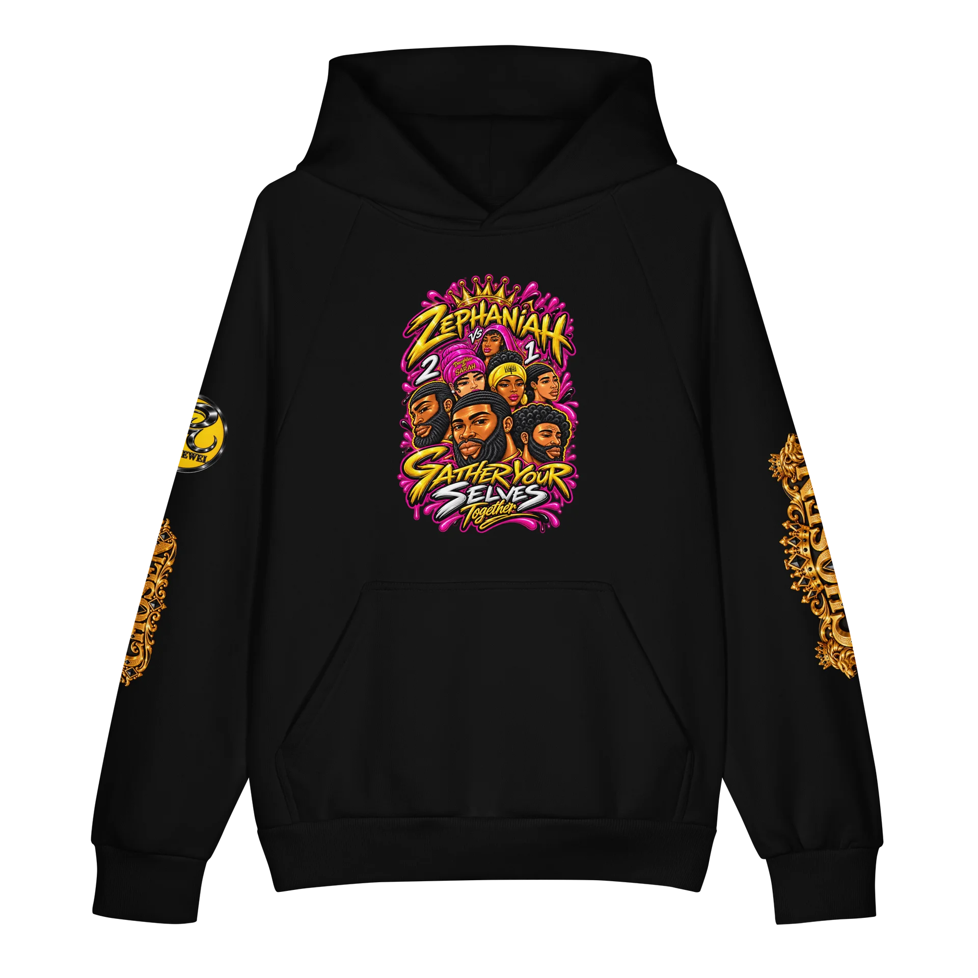Zephaniah 2 Gather Your Selves Hoodie Pink product image (3)