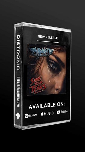 New Single Out Now 
Save Your Tears _ ABANT 
Via DistroKid 
#glammetal