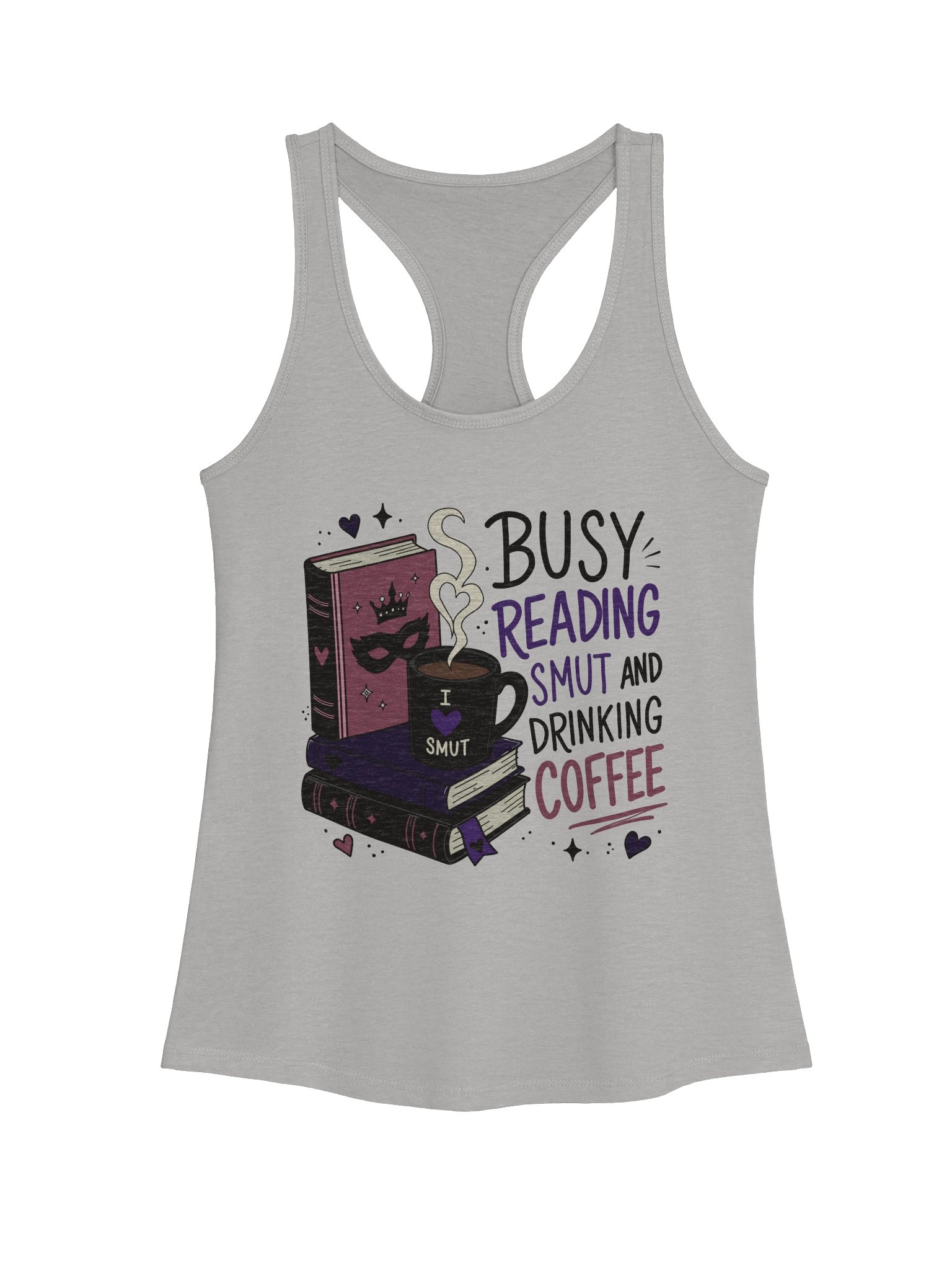 Busy Reading Smut & Drinking Coffee (Racer Back Tank) product image (7)