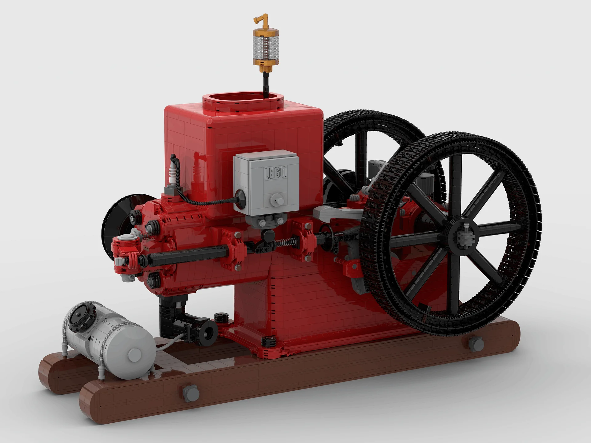 Red Flyer Vacuum-Powered Hit-&-Miss Engine MOC Instructions product image (7)