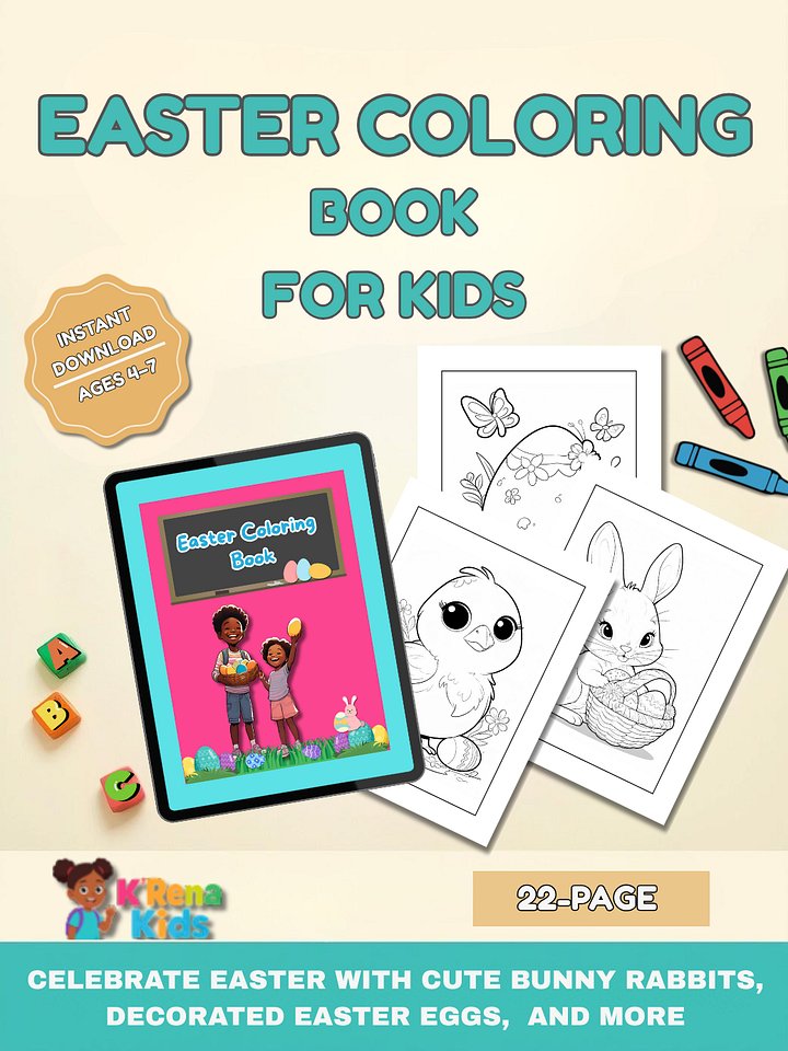 Easter Coloring Book Pages product image (1)