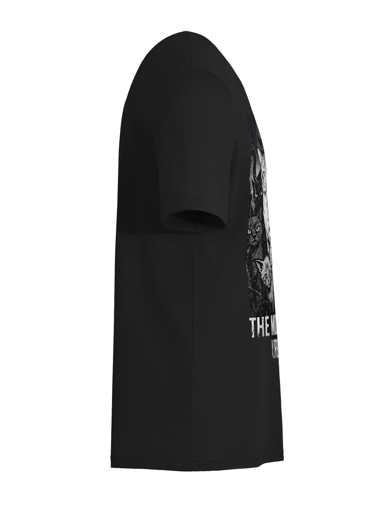 The Midnight Krew Urban Cats T-Shirt | Gritty Streetwear Cat Graphic Tee product image (4)