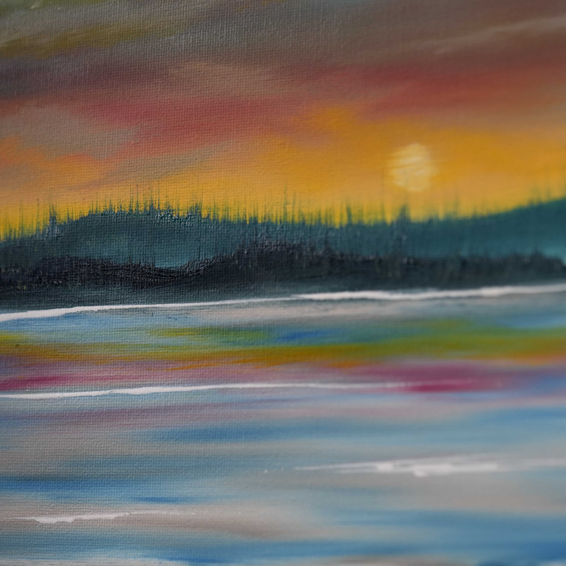 The Pastel Sky (Original) 12x12 Canvas product image (3)