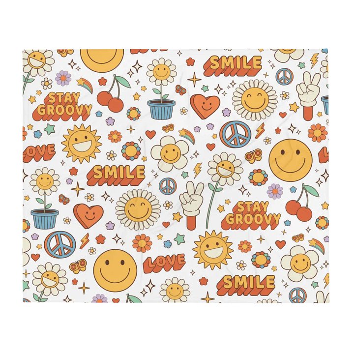 Good Vibes Fleece Blanket product image (1)
