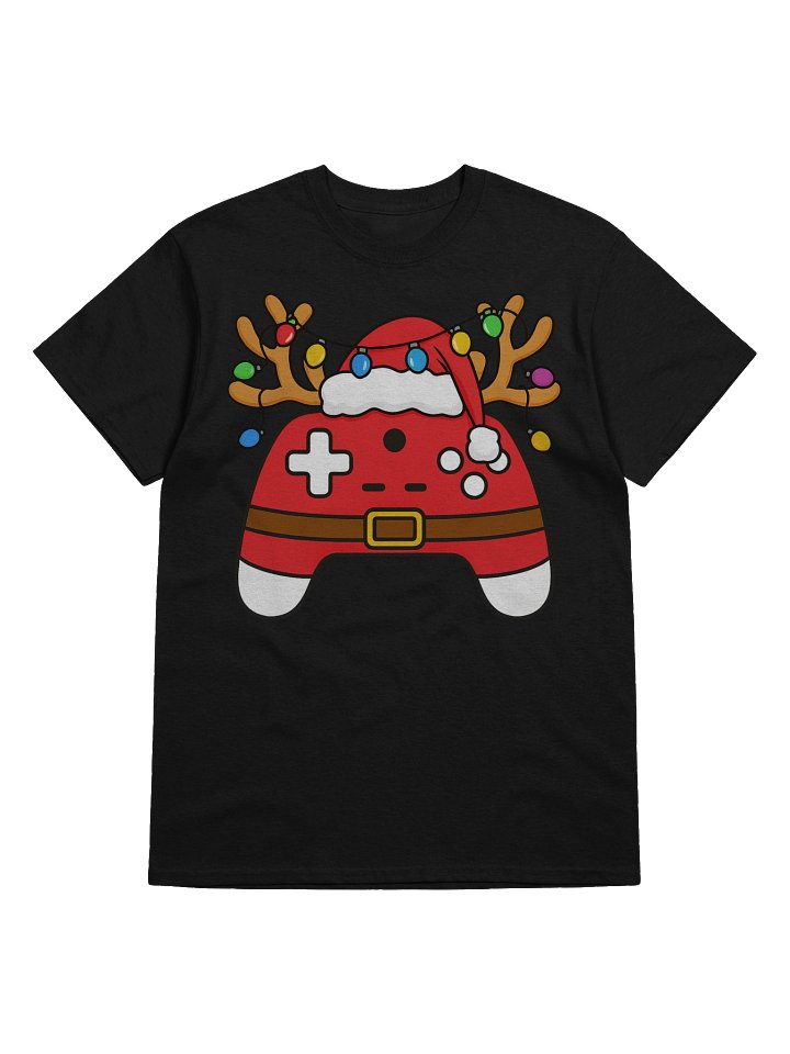 Gaming Controller Reindeer Lights T-Shirt | Funny Christmas Shirts product image (1)