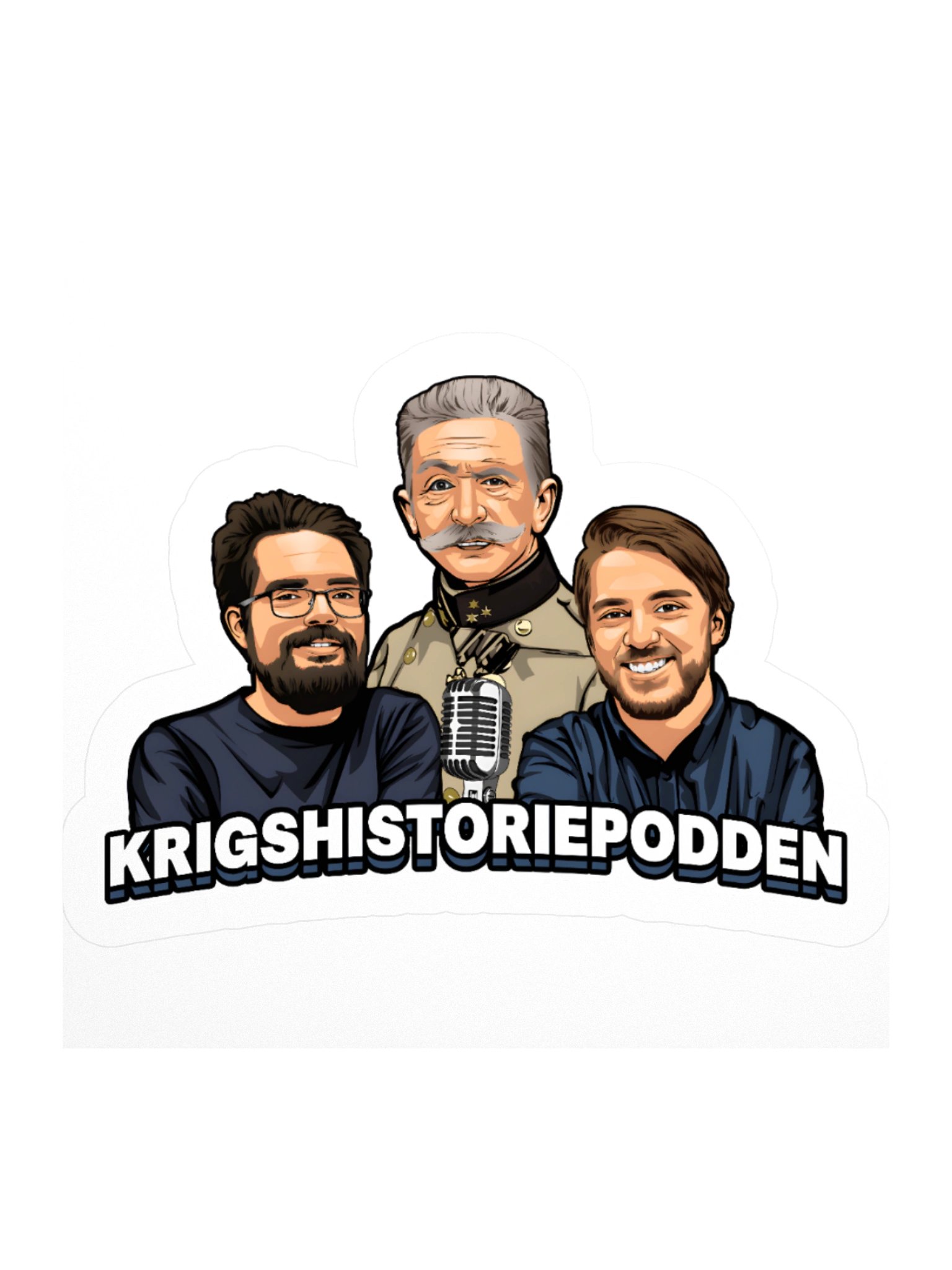Krigshistoriepodden (sticker) product image (2)