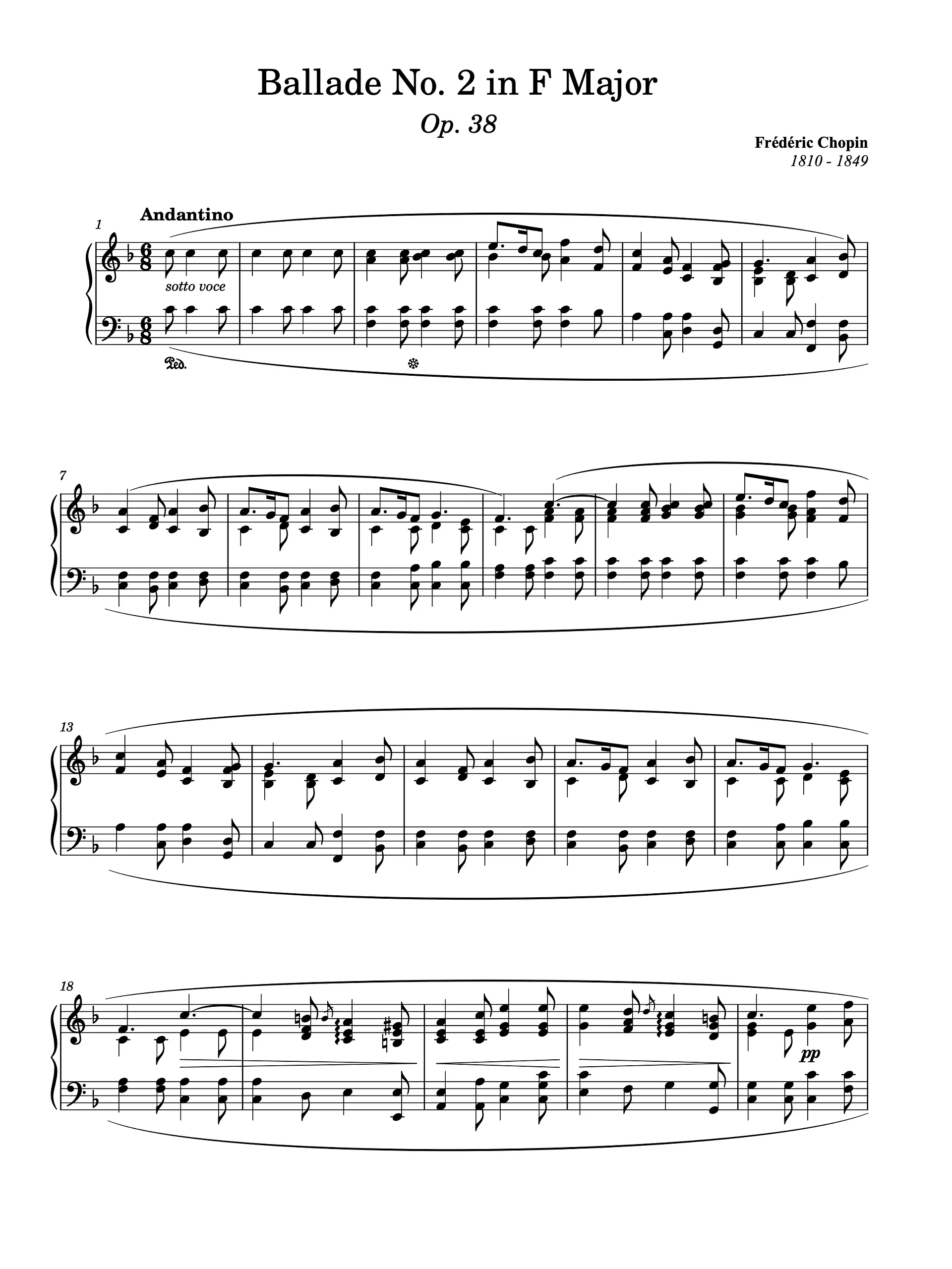 Ballade No. 2 in F Major, Op. 38 product image (1)