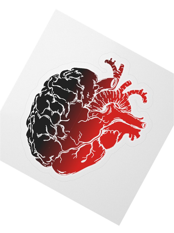UNAFRAID Heart and Mind KISS Cut Sticker product image (1)