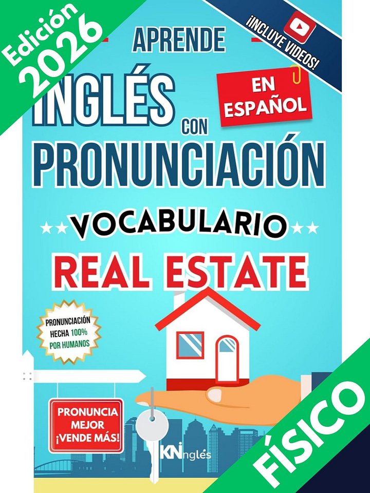 Real State - bienes raices / libro para aprender inglés con pronunicación / Compra - venta - alquiler de casas y apartamentos product image (1)