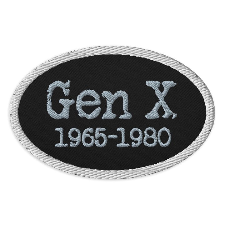 Gen X Embroidered Patches product image (1)