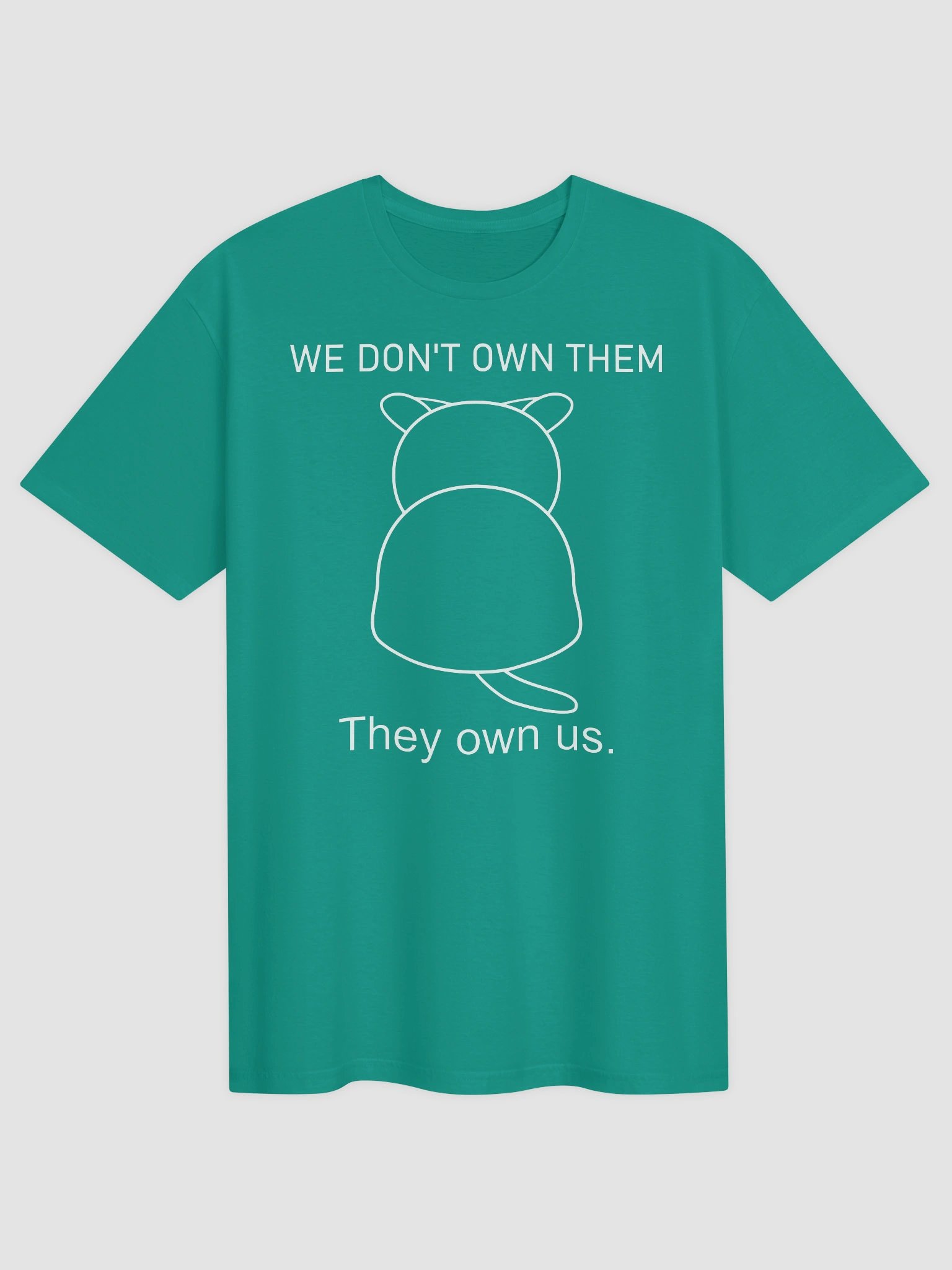 Cats Own Poeple (White Print) - Unisex Adult Super Soft Lightweight T-shirt product image (22)