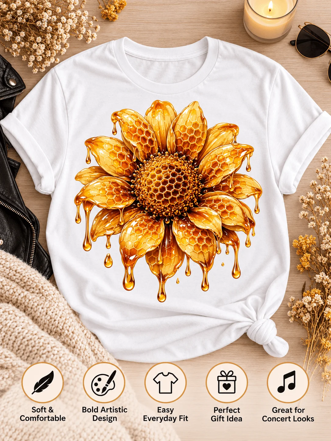 Honey Bloom Alternative Music Concert T-Shirt product image (3)