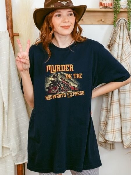 Magical Express Train Funny Vintage Pulp Mystery Harry Potter Shirt product image (10)